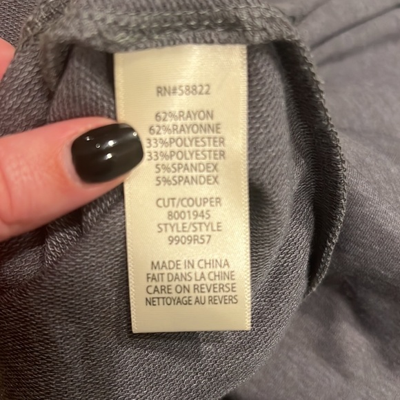 Woman’s long sleeve dress. Size XS. Color: charcoal. Never worn. From:Nordstrom - Picture 4 of 4